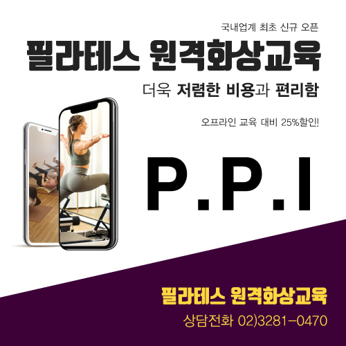 PPI 원격화상교육 310만원 + PPI 동영상과정 3개월무료